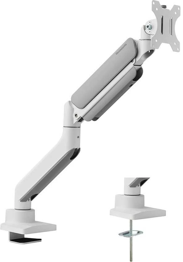 Laikiklis NEOMOUNTS PAGAL NEWSTAR STALO MOUNT 1 ULTRA PLAČIAUS LENKAS EKRANOS (TOPFIX CLAMP & GROMMET)