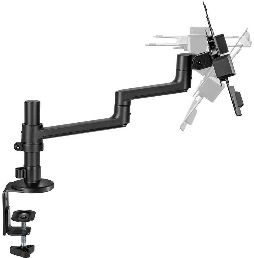 Laikiklis NEOMOUNTS nešiojamojo kompiuterio STALO MONTAVIMAS (CLAMP + GROMMET)