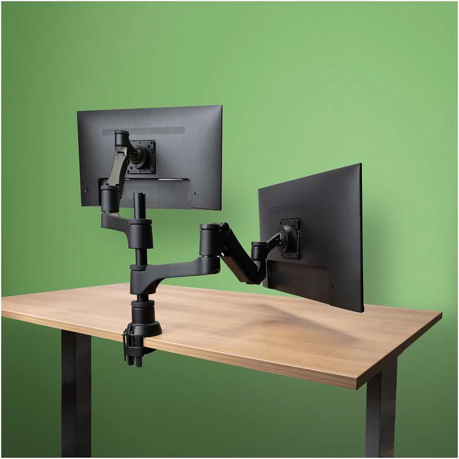 Laikiklis R-Go Tools R-Go Monitorarm 0"-32" 2TFT Max.9KG Caparo 4 Gasfeder sidabrinis