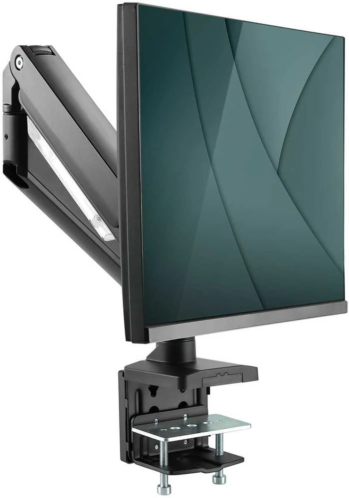 Laikiklis Assmann Electronic DIGITUS Single Gas Spring Monitorius Desk Mount 35inch 15kg max juodas
