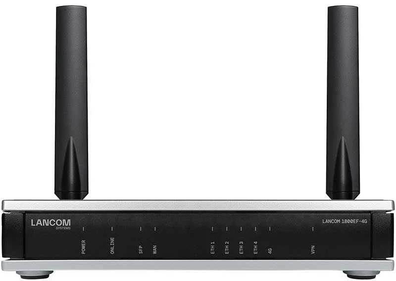 Maršrutizatorius - LANCOM SD-WAN Gateway 1800EF-4G Gigabit Ethernet, 5 VPN Tinklai, 4 LAN Prievadai