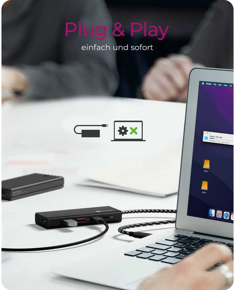USB ŠAKOTUVAS Icy Box ICY BOX IB-HUB1436-CPD 4 prievadų USB 3.2 Gen 2, USB šakotuvas (juodas)
