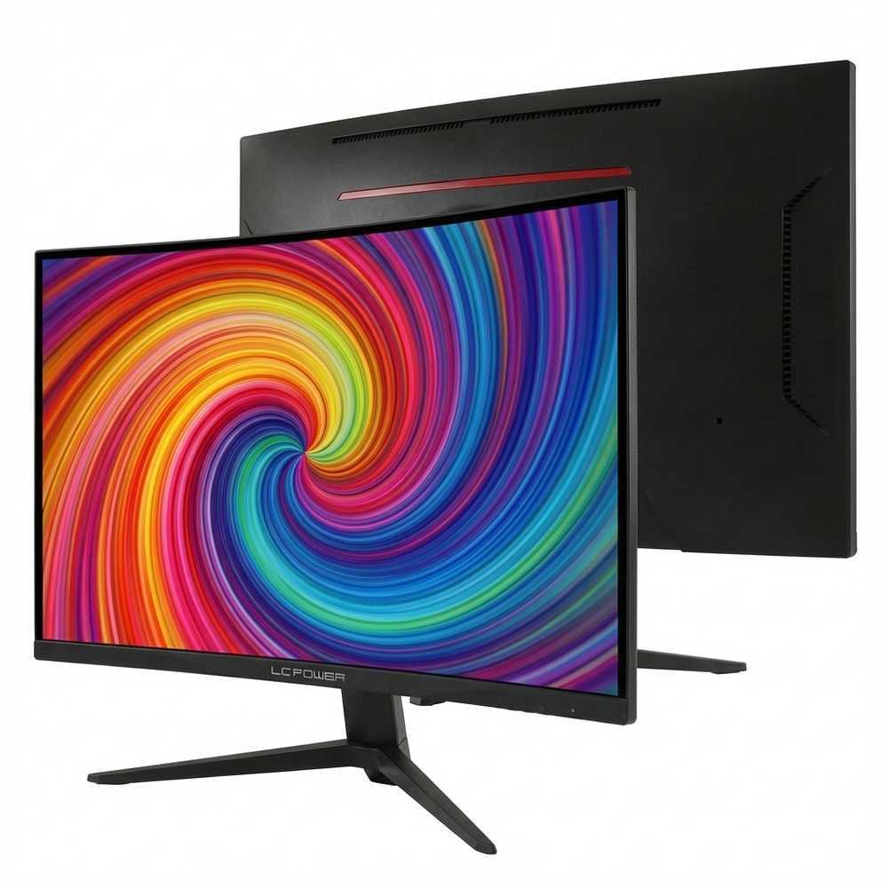Monitorius LC-Power 68.6cm (27") LC-M27FC FHD 16:9 1xDP+2xHDMI