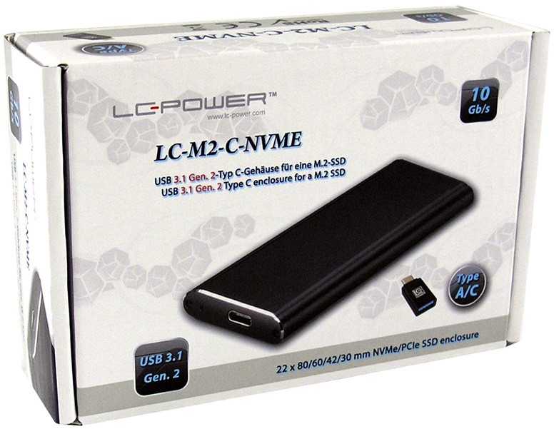 LC-Power M.2 NVMe – USB-C 3.2 Gen 2 (LC-M2-C-NVME)