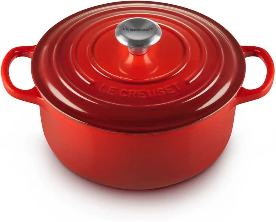 Le Creuset Signature Roaster apvalus 22 cm vyšnių raudonumo (21177220602430)