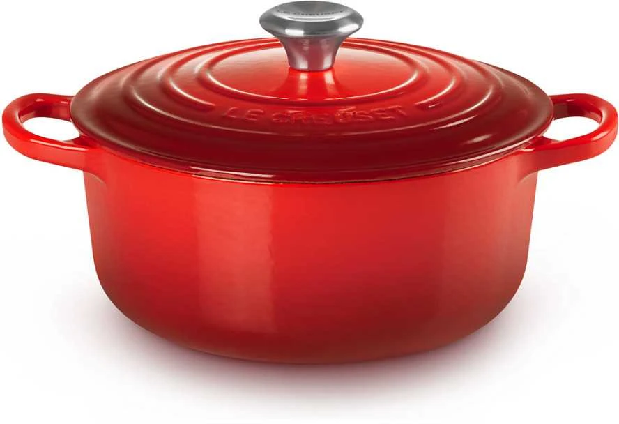Le Creuset Signature Roaster apvalus 22 cm vyšnių raudonumo (21177220602430)