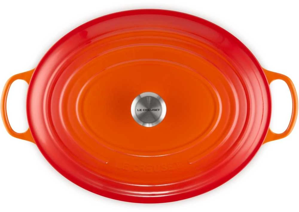 Virtuvinis indų rinkinys - Le Creuset Signature Keptuvė 40cm 13.9L Emaliuotas Ketaus Raudona