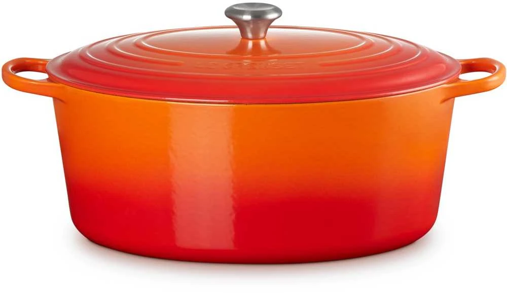 Virtuvinis indų rinkinys - Le Creuset Signature Keptuvė 40cm 13.9L Emaliuotas Ketaus Raudona