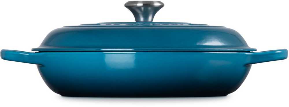Virtuvės Indai - Le Creuset Signature Seklioji Keptuvė 30cm Gili Mėlyna