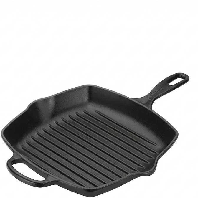 Virtuvės Indai - Le Creuset Signature Kvadratinė Keptuvė 26cm Indaplovėje Saugi Juoda