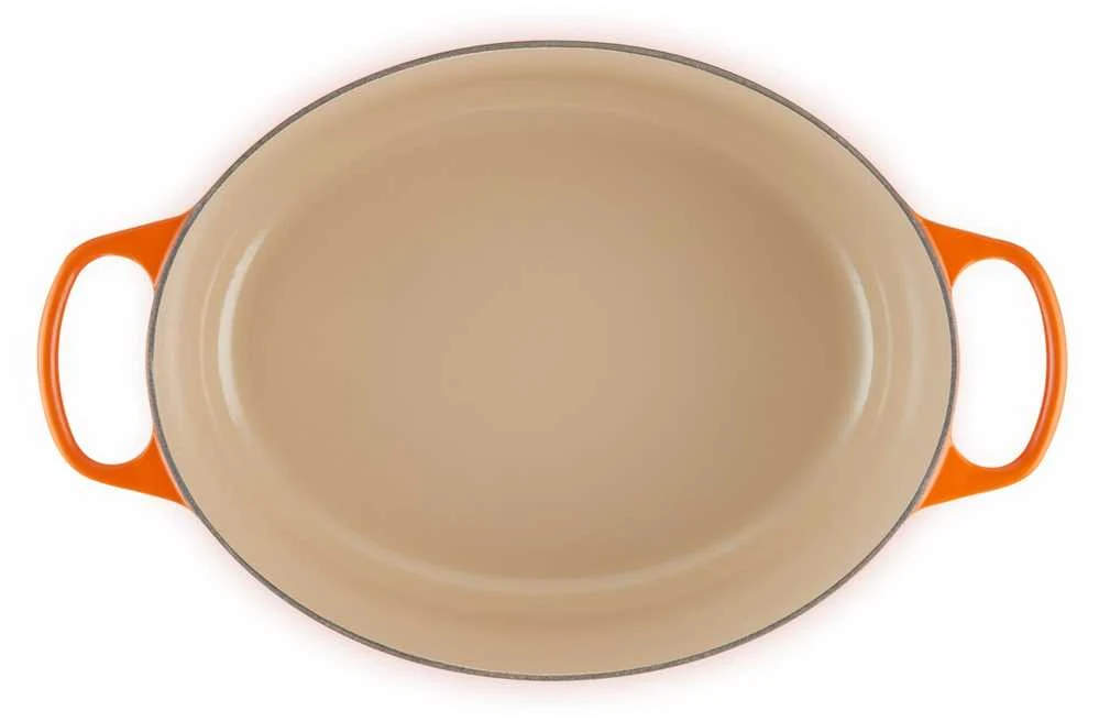 Kepimo Indas - Le Creuset Ovalus Ketaus Puodas 33 cm 7.5L Raudonas