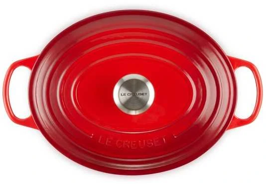 Puodas LeCreuset Signature 29 cm, raudonas