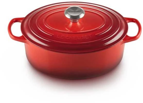 Puodas LeCreuset Signature 29 cm, raudonas