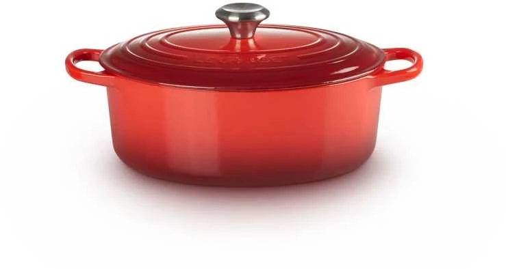 Puodas LeCreuset Signature 29 cm, raudonas