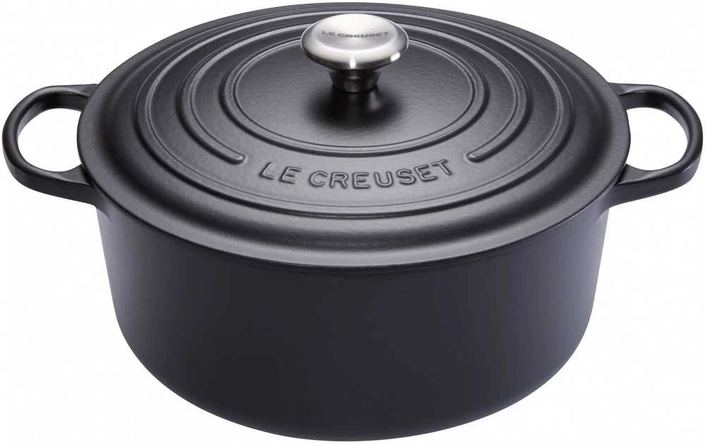 Puodas LeCreuset Signature 26 cm, juodas