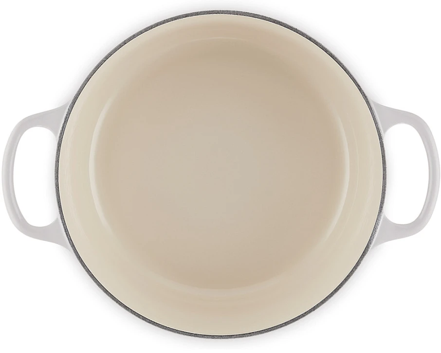 „Le Creuset Signature Puodas“ apvalus indas, 24 cm, kriauklės formos, rožinis