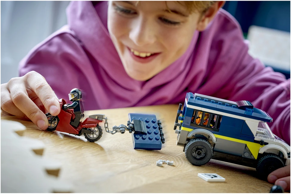 „LEGO® City“ policijos kalinių gabenimo furgonas, konstravimo žaislas, 60479