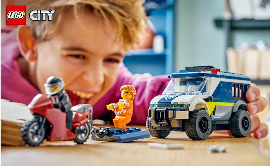 „LEGO® City“ policijos kalinių gabenimo furgonas, konstravimo žaislas, 60479