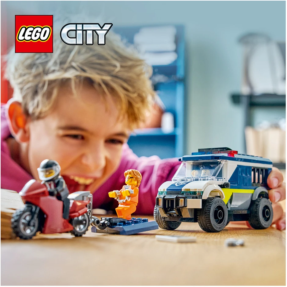 „LEGO® City“ policijos kalinių gabenimo furgonas, konstravimo žaislas, 60479