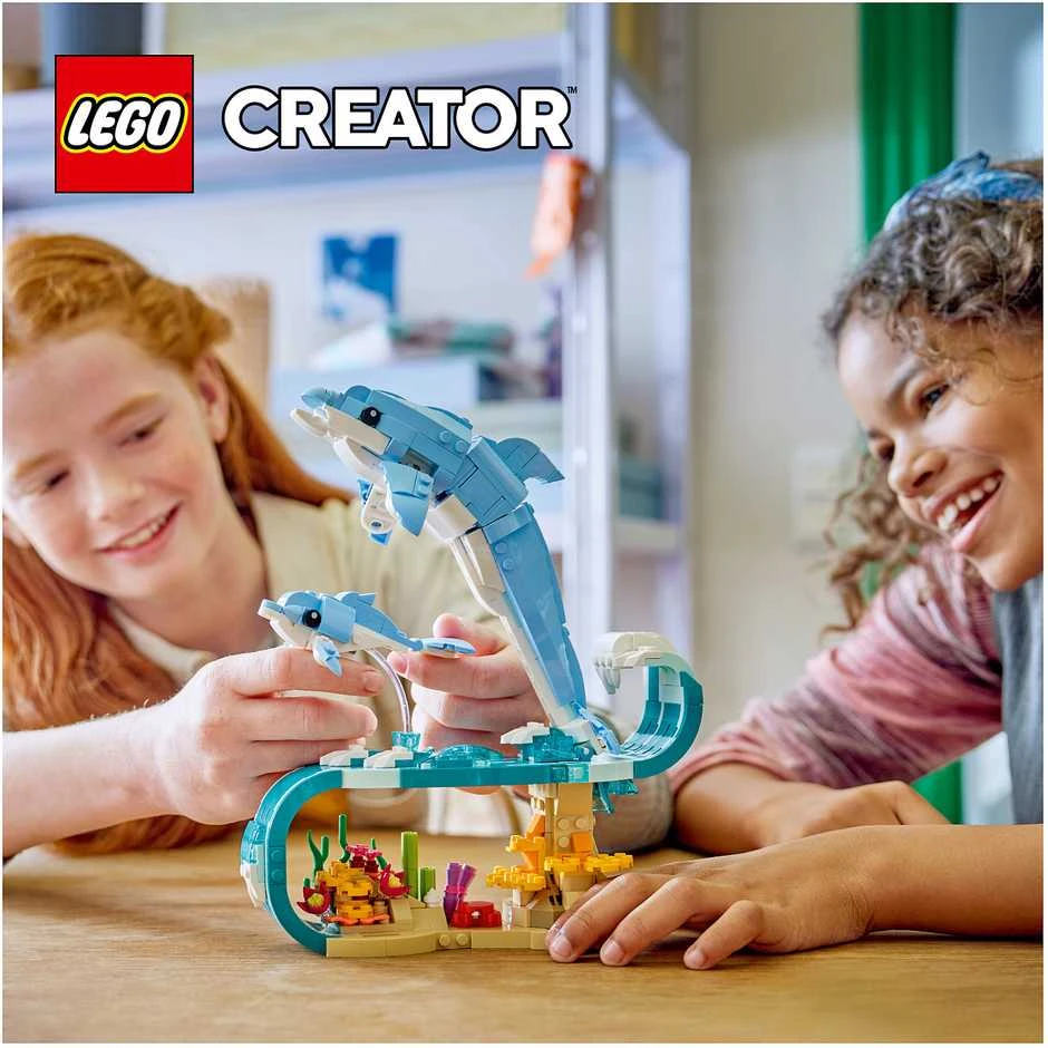 LEGO® Creator 3 in 1 Jūrų gyvūnai: gražūs delfinai 31385