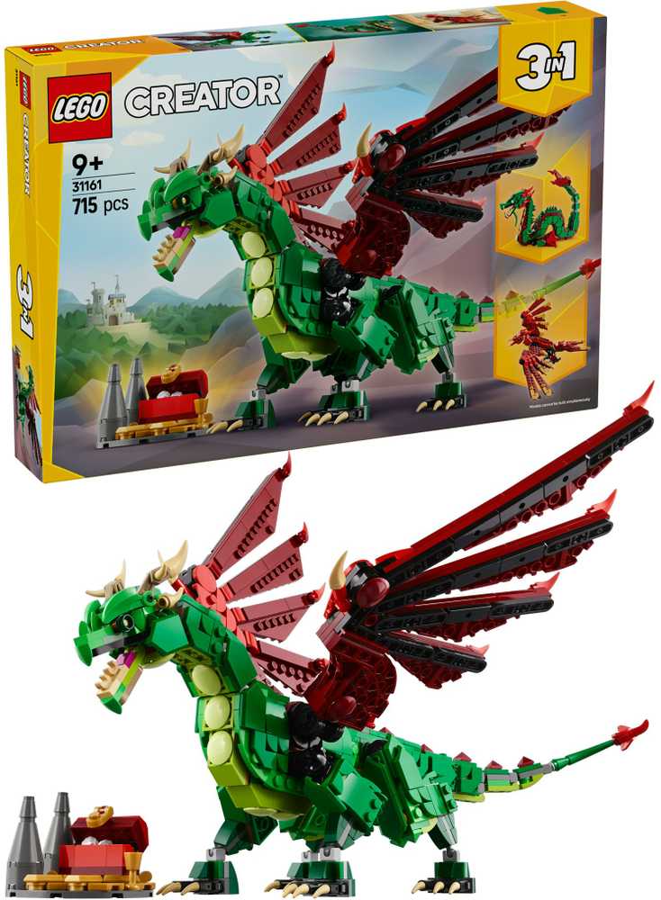 LEGO® Creator 3in1 Viduramžių drakonas (31161)