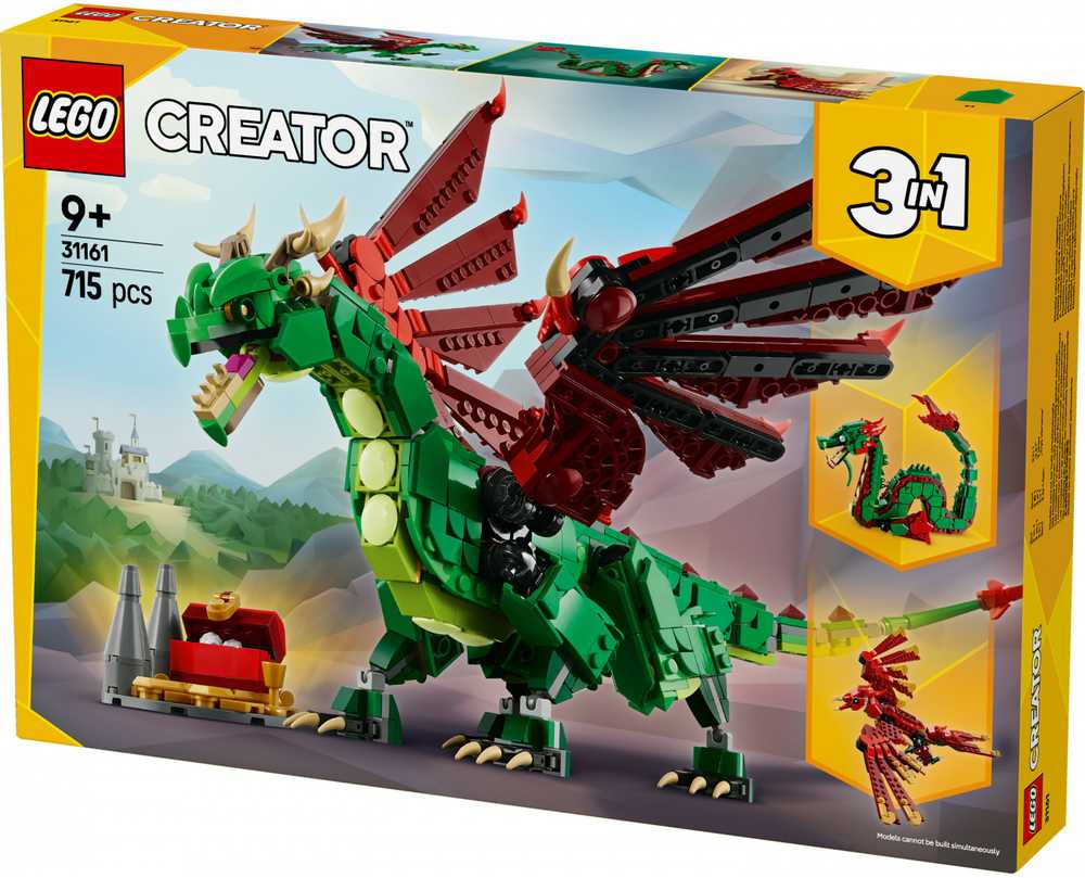LEGO® Creator 3in1 Viduramžių drakonas (31161)