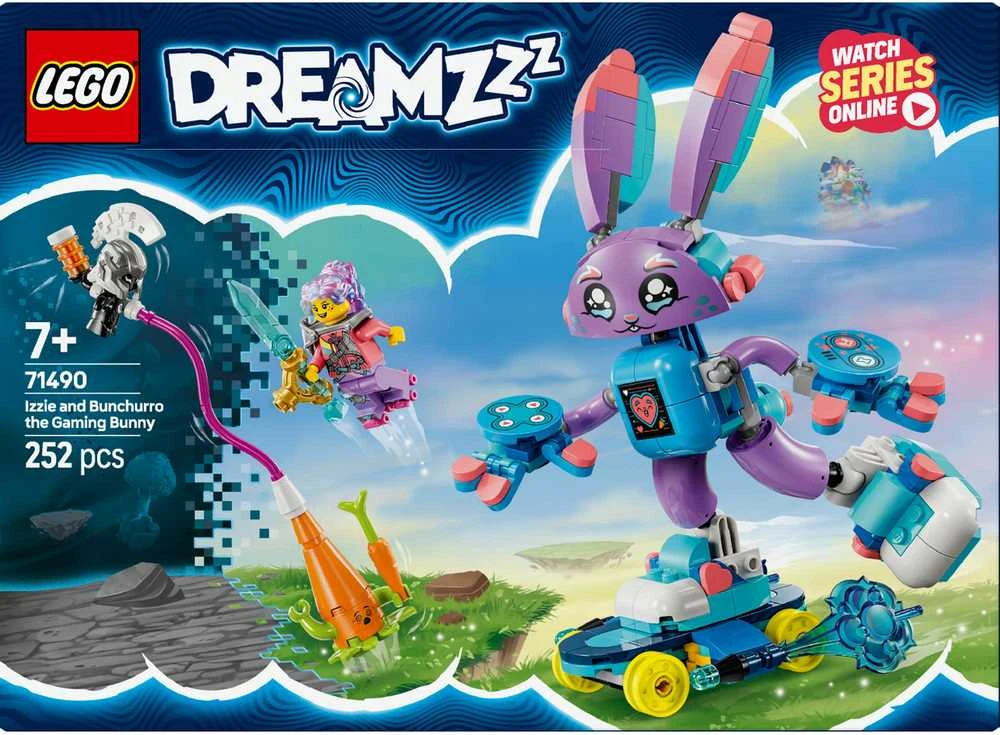 LEGO® DREAMZzz Izzie ir žaidimų triušiukas Bunchurro (71490)