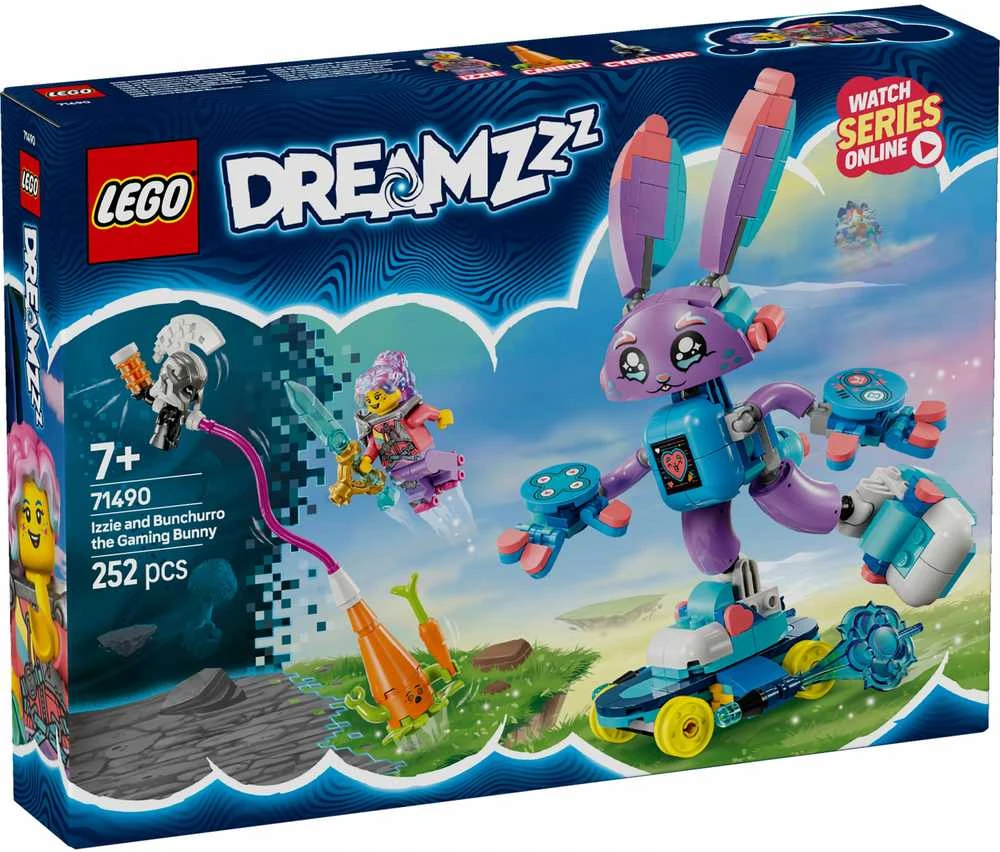 LEGO® DREAMZzz Izzie ir žaidimų triušiukas Bunchurro (71490)