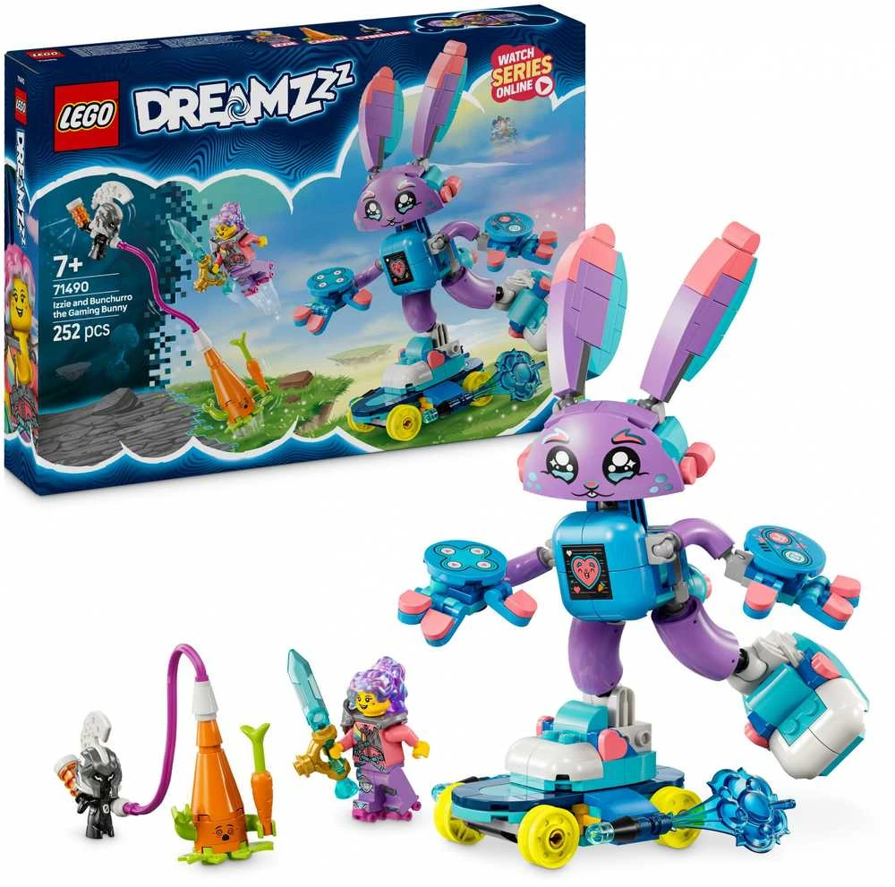 LEGO® DREAMZzz Izzie ir žaidimų triušiukas Bunchurro (71490)