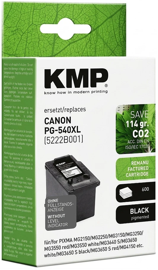 Legrand KMP C87 juoda rašalo kasetė, suderinama su Canon PG-540 XL