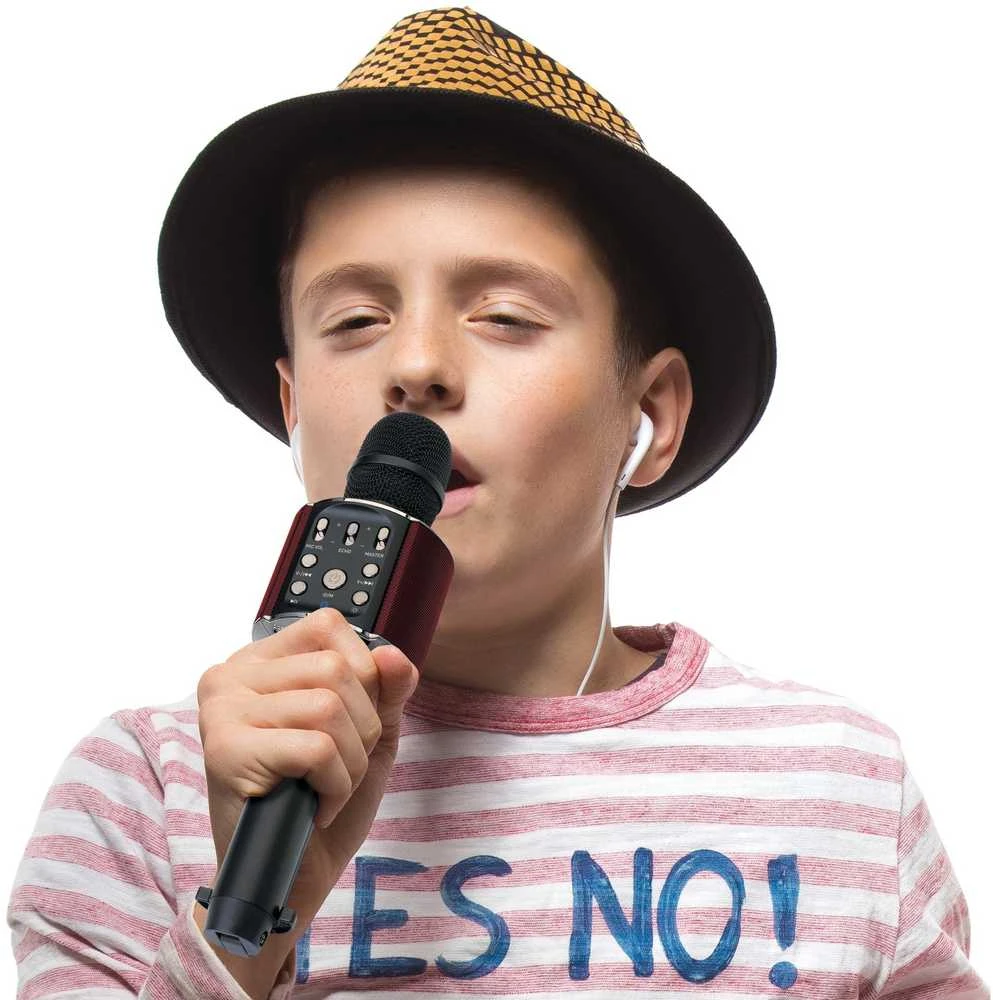 LENCO BMC-090 Karaoke-Mikrofonas, juodas