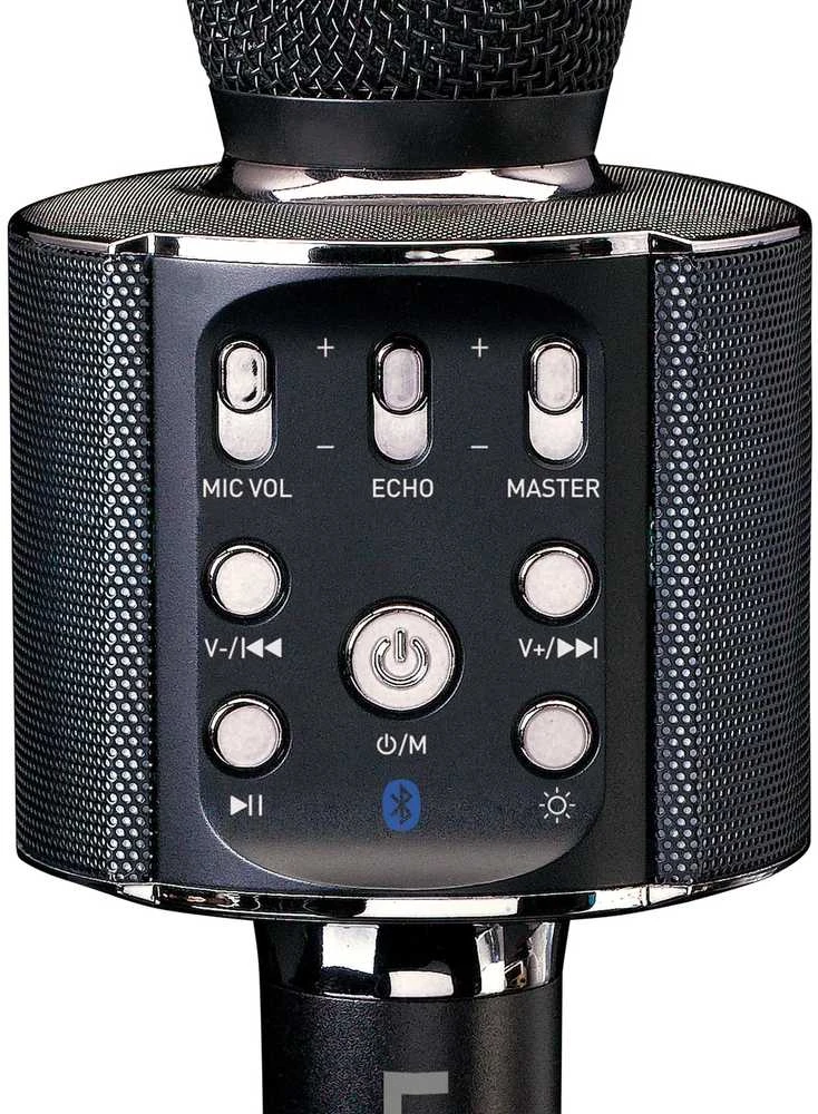 LENCO BMC-090 Karaoke-Mikrofonas, juodas