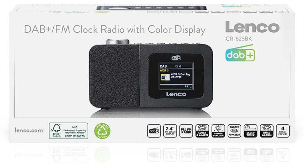 Lenco CR-625BK juoda