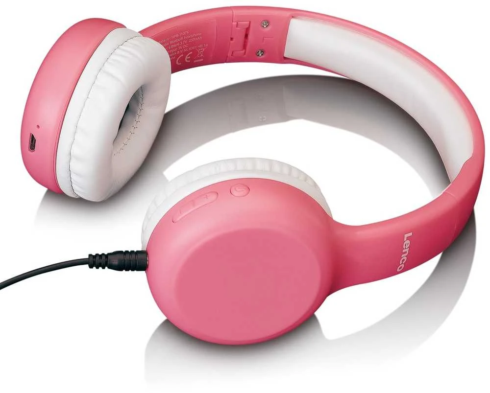 Lenco HPB-110PK Laidinės ir belaidės ausinės su galvos juosta, „Micro USB“, „Bluet“