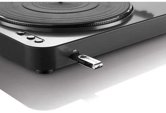 Patefonas Lenco LBT-120 su Bluetooth, Juodas