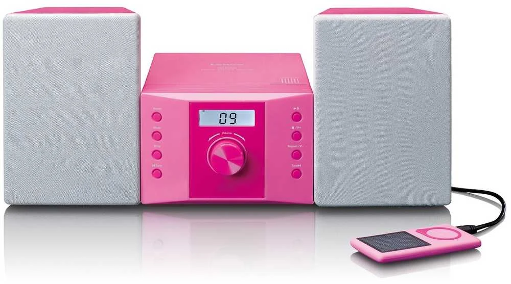 Muzikinis centras Lenco MC-013 rožinė