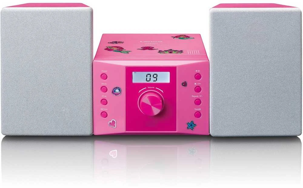 Muzikinis centras Lenco MC-013 rožinė
