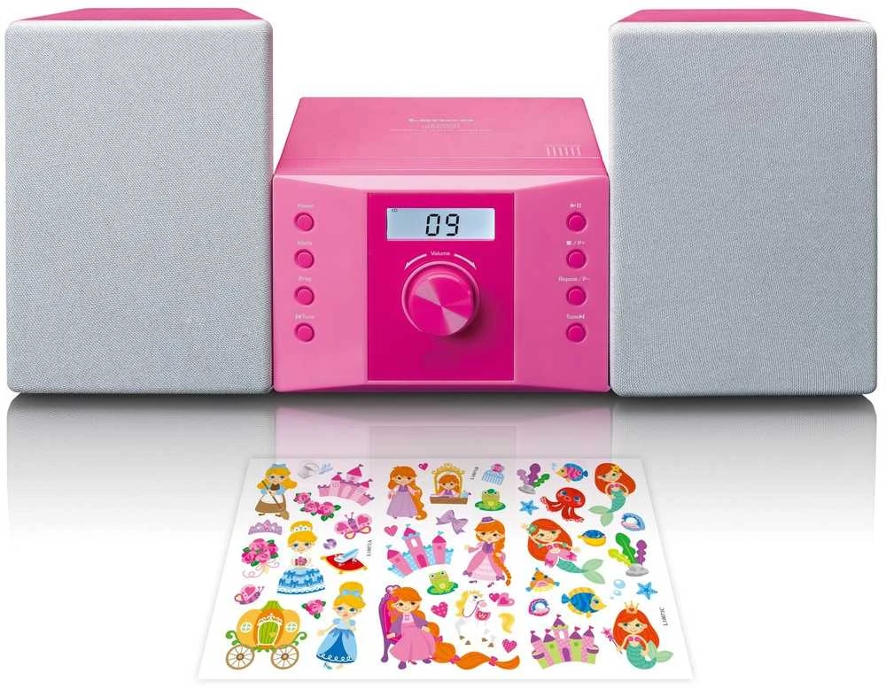 Muzikinis centras Lenco MC-013 rožinė