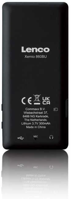 Lenco Xemio-860 MP4 grotuvas su wyświetlaczem akumulator BT 8GB mėlyna