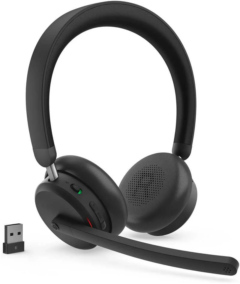 Lenovo Dual-Mode Belaidės ANC Ausinės 6550 (USB-A, Teams) | 4XD1S19777 | Su mikrofonu | Bluetooth | Juodas