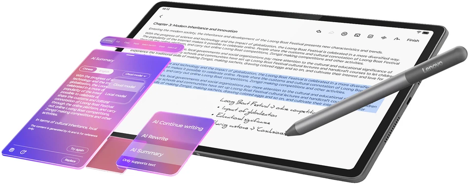 Planšetė Lenovo Idea Tab Plus 8GB RAM 256GB Wi-Fi Gray