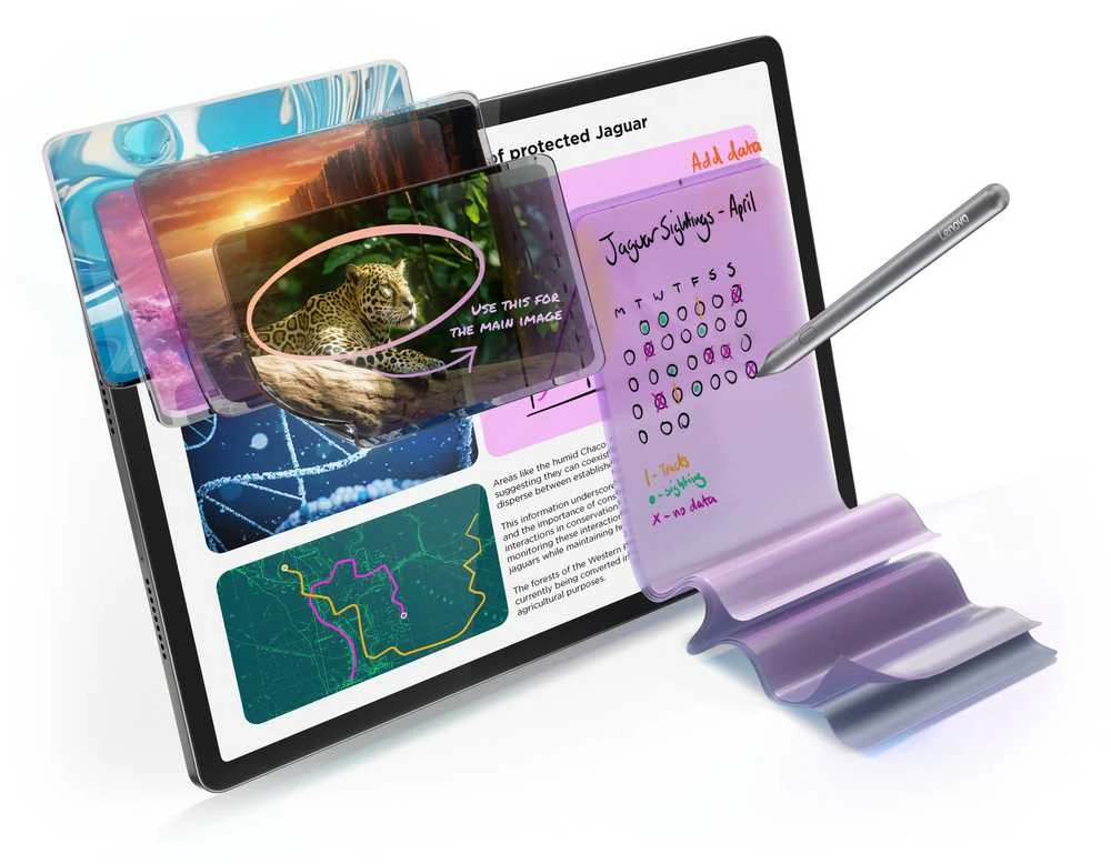Planšetė Lenovo Idea Tab Pro MTEK DIM8300, 12GB RAM, 256GB Storage, 12.7" 3K Ekranas, Android 14