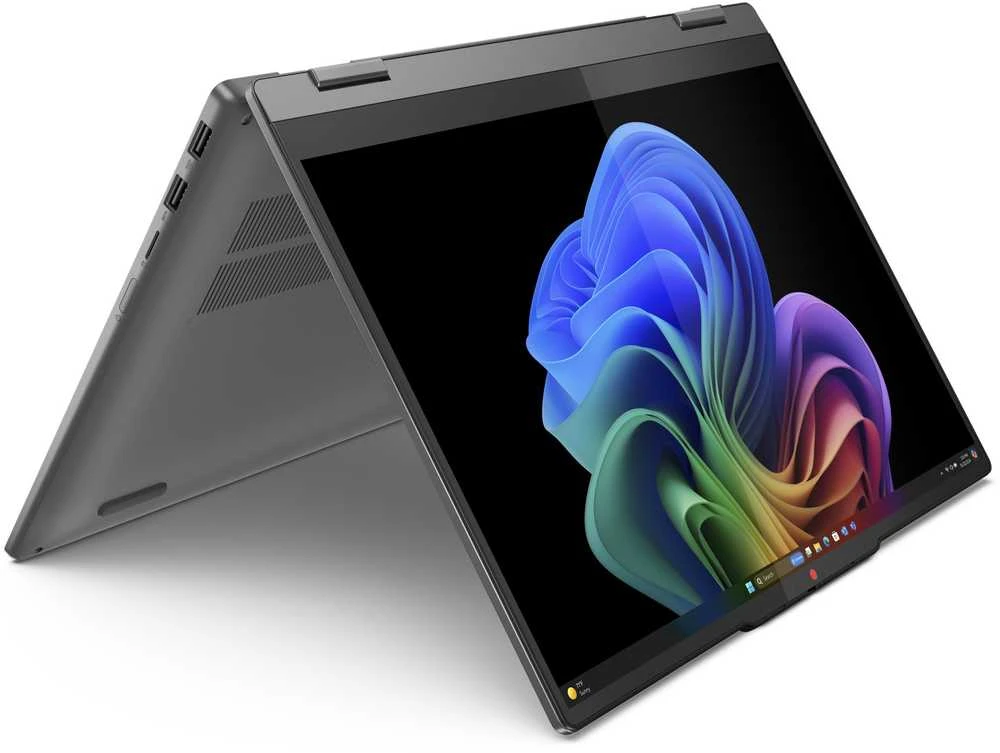 Nešiojamas kompiuteris Lenovo IdeaPad 5 2-in-1 14Q8X9 | Snapdragon X Plus X1P-42-100, 14" WUXGA OLED lietimui jautrus, 16 GB RAM, 1 TB SSD, Windows 11 Home | Pilkas