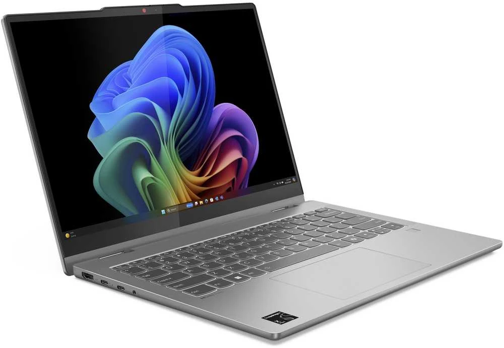 Nešiojamas kompiuteris Lenovo IdeaPad 5 2-in-1 14Q8X9 | Snapdragon X Plus X1P-42-100, 14" WUXGA OLED lietimui jautrus, 16 GB RAM, 1 TB SSD, Windows 11 Home | Pilkas