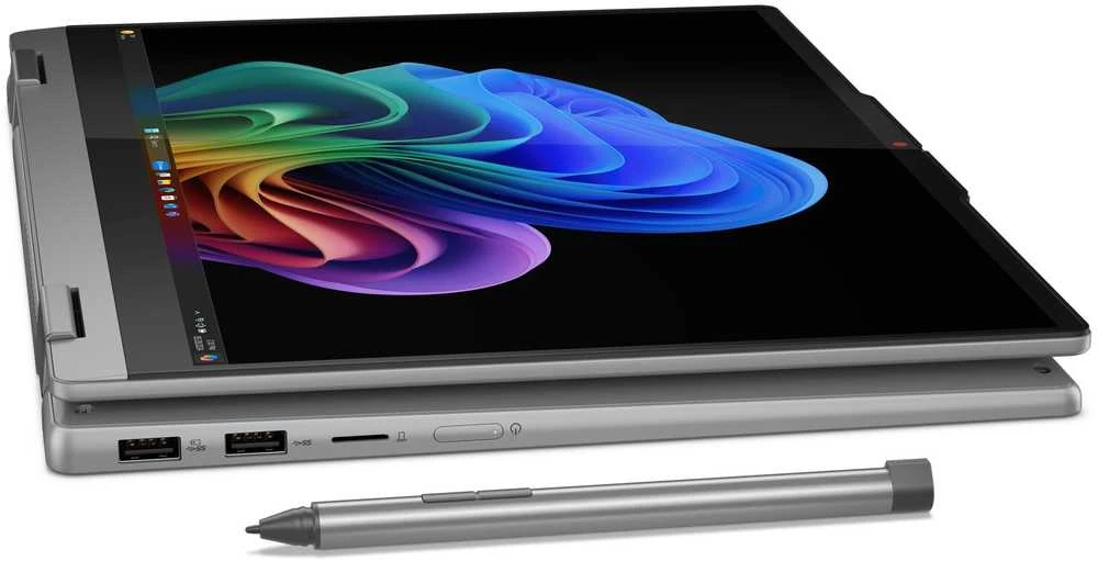 Nešiojamas kompiuteris Lenovo IdeaPad 5 2-in-1 14Q8X9 | Snapdragon X Plus X1P-42-100, 14" WUXGA OLED lietimui jautrus, 16 GB RAM, 1 TB SSD, Windows 11 Home | Pilkas