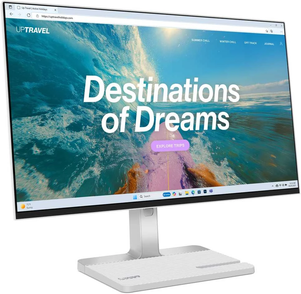 Lenovo L24D-4C computer monitorius 60.5 cm (23.8") 1920 x 1080 pikselių Full HD LCD Pilkas