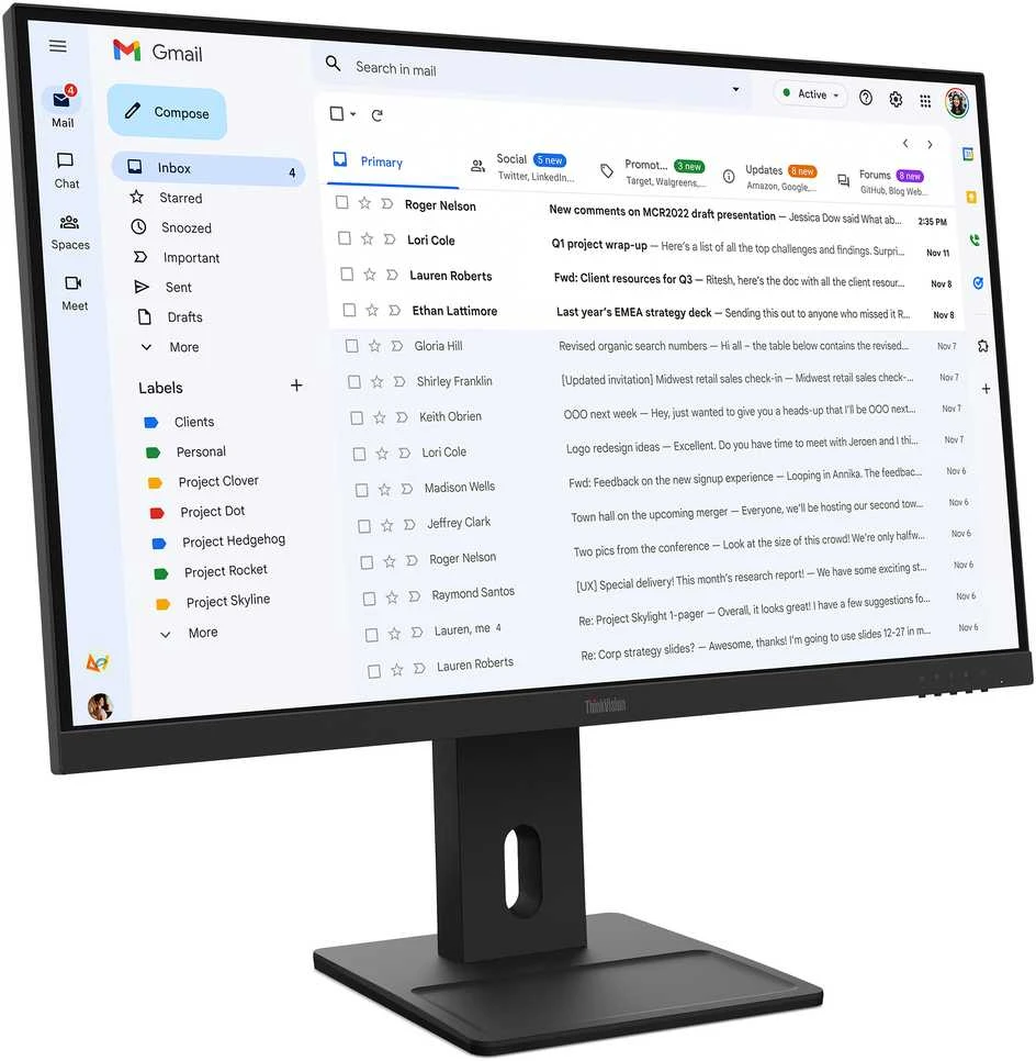 Monitorius Lenovo | ThinkVision E27-40 | 27 " | IPS | 16:9 | 100 Hz | 4 ms | 1920 x 1080 pikselių | 300 cd/m² | HDMI jungtys quantity 1 | Garantija 36 mėn.