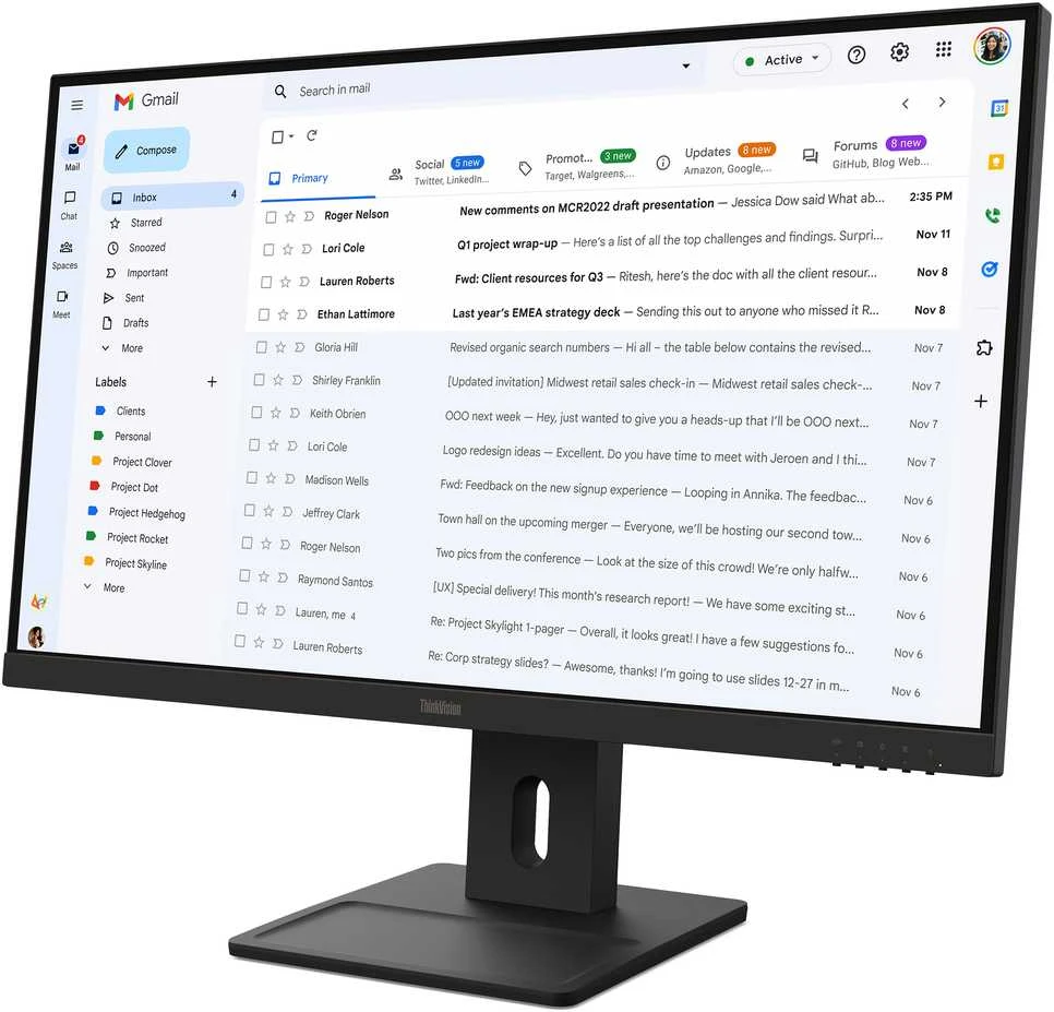 Monitorius Lenovo | ThinkVision E27-40 | 27 " | IPS | 16:9 | 100 Hz | 4 ms | 1920 x 1080 pikselių | 300 cd/m² | HDMI jungtys quantity 1 | Garantija 36 mėn.