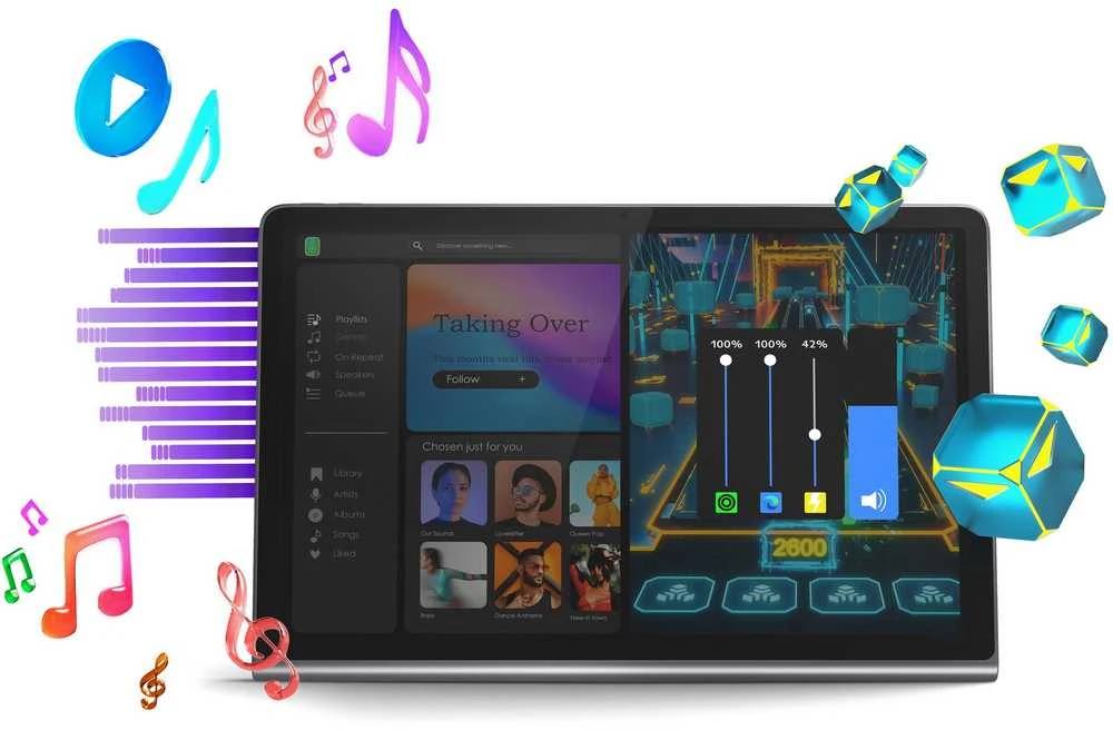 Planšetė Lenovo Tab Plus inkl Sleeve 8GB 128GB luna pilkas
