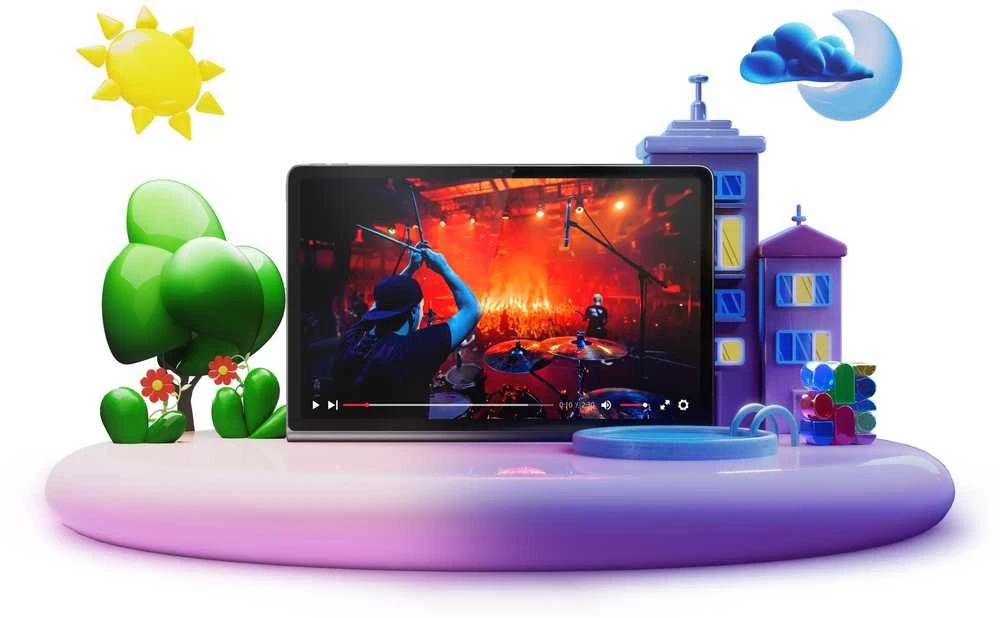 Planšetė Lenovo Tab Plus inkl Sleeve 8GB 128GB luna pilkas